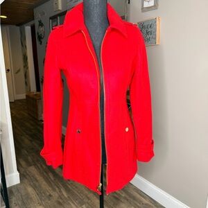 MICHAEL Michael Kors Red Trench Coat